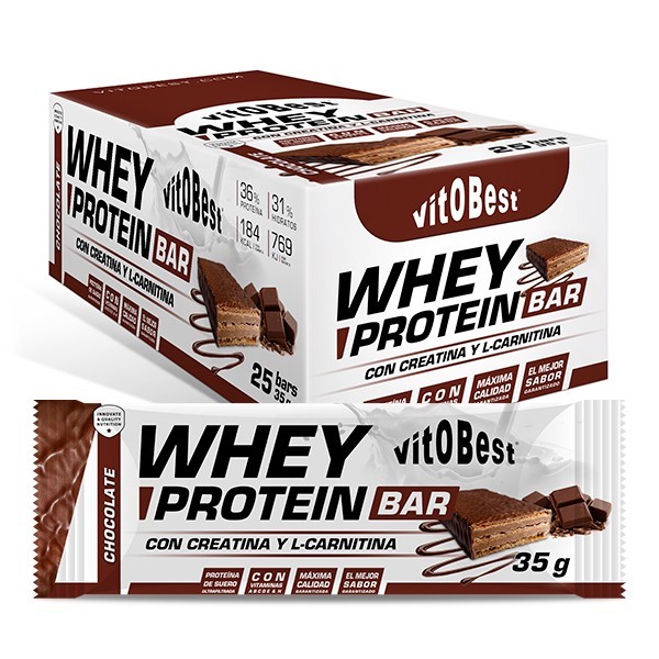 VITOBEST - WHEY PROTEIN BAR + Creatina + L-Carnitina